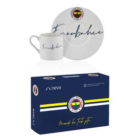 Fenerbahçe Lisanslı El Yazılı 2'li Kahve Fincan Takımı - Thumbnail