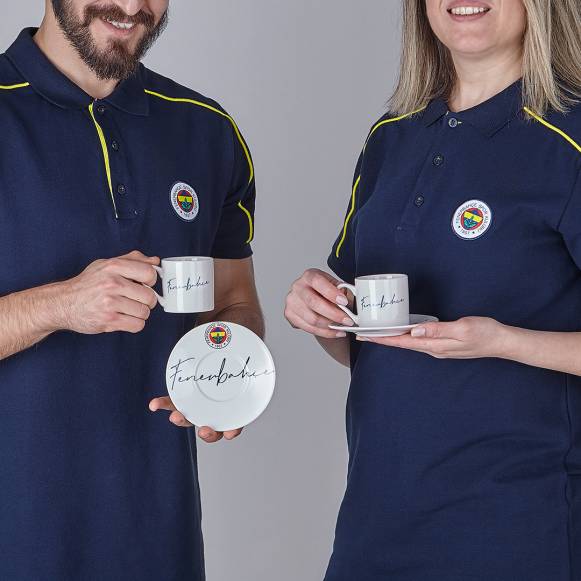 Fenerbahçe Lisanslı El Yazılı 2'li Kahve Fincan Takımı