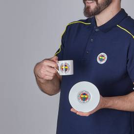 Fenerbahçe Lisanslı Arma Logo 2'li Kahve Fincan Takımı - Thumbnail