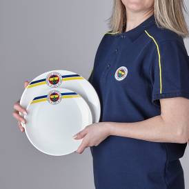 Fenerbahçe Lisanslı Arma Logo 2'li Pasta Tabağı - Thumbnail