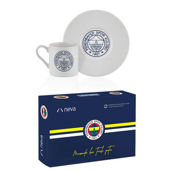 Fenerbahçe Lisanslı Logo 2'li Kahve Fincan Takımı