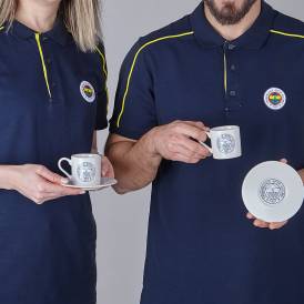 Fenerbahçe Lisanslı Logo 2'li Kahve Fincan Takımı - Thumbnail