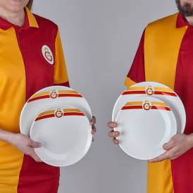 Neva - Galatasaray Lisanslı Arma Logo 2'li Pasta Tabağı