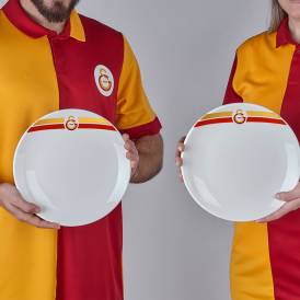 Galatasaray Lisanslı Arma Logo 2'li Servis Tabağı - Thumbnail