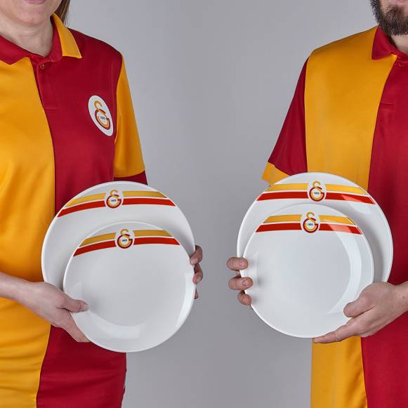 Galatasaray Lisanslı Arma Logo 2'li Servis Tabağı