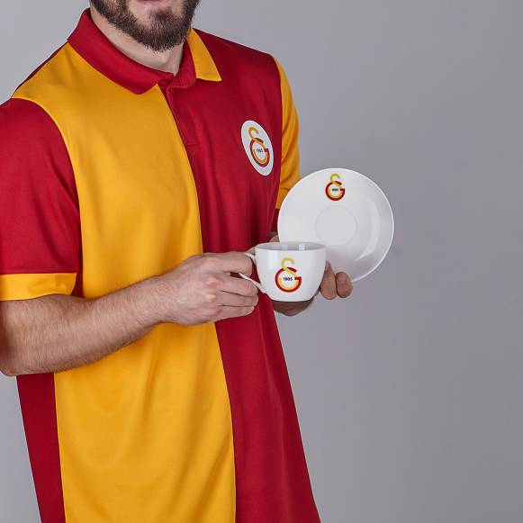 Galatasaray Lisanslı Klasik Logo 2'li Çay Fincan Takımı
