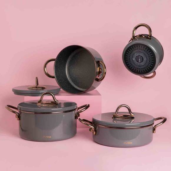 Grizay Graye Cookware Set