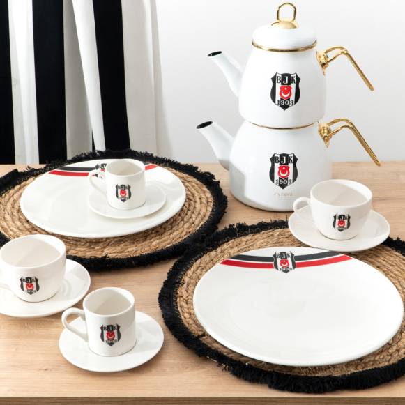 Beşiktaş Lisanslı Klasik Logo 15 Parça Taraftar Kombin