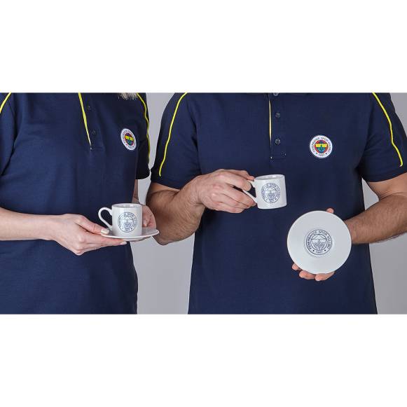 Fenerbahçe Lisanslı Taraftar 2 Kişilik 6 Parça Kahve Seti