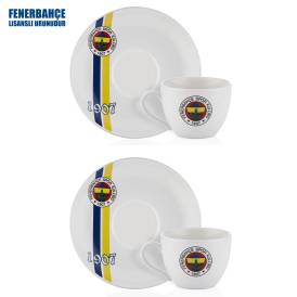 Fenerbahçe Lisanslı 12 Parça 6 Kişilik Çay Fincan Takımı - Thumbnail