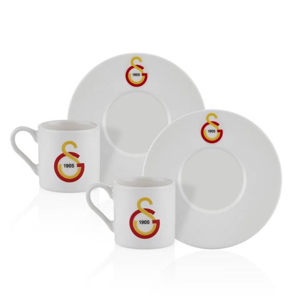 Galatasaray Lisanslı Taraftar Arma Logo 2 Kişilik 7 Parça Çay Seti